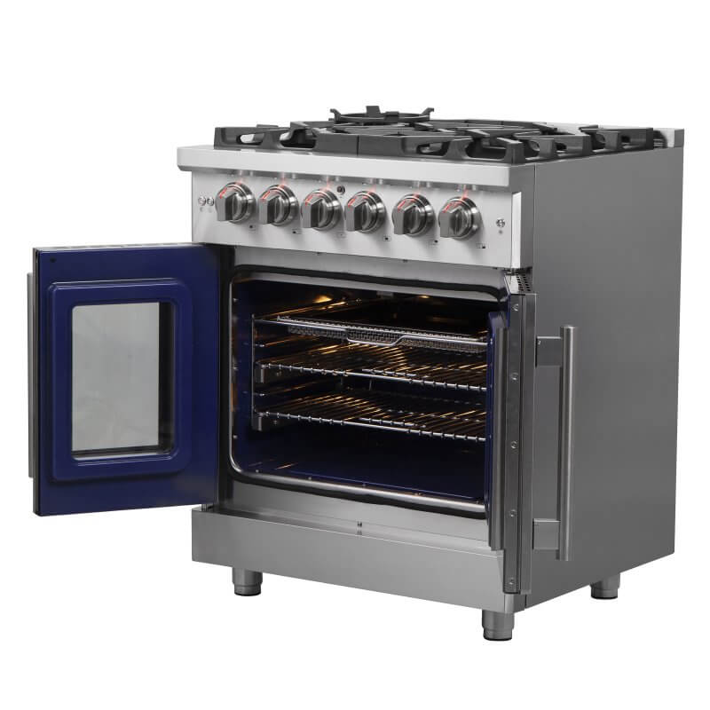 30″ FORNO Massimo Freestanding French Door Dual Fuel Range - FFSGS6325-30