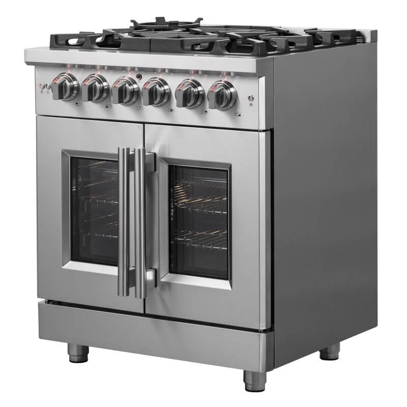 30″ FORNO Massimo Freestanding French Door Dual Fuel Range - FFSGS6325-30