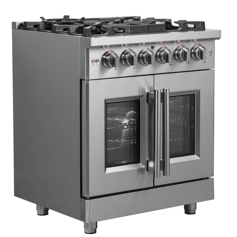 30″ FORNO Massimo Freestanding French Door Dual Fuel Range - FFSGS6325-30