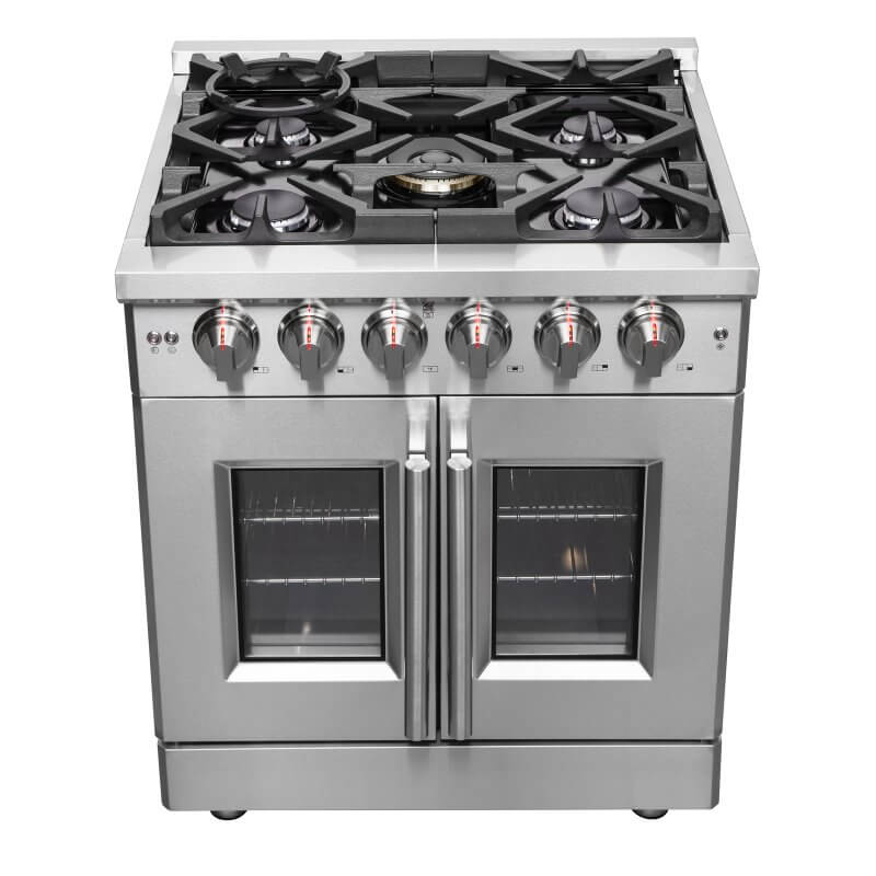 30″ FORNO Massimo Freestanding French Door Dual Fuel Range - FFSGS6325-30