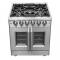 30″ FORNO Massimo Freestanding French Door Dual Fuel Range - FFSGS6325-30