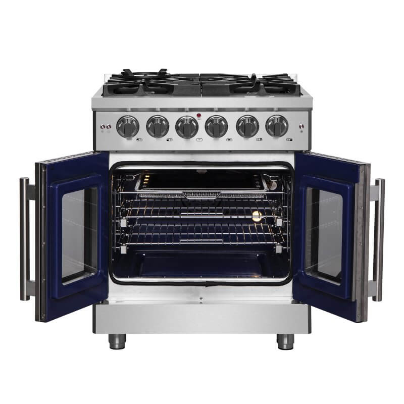30″ FORNO Massimo Freestanding French Door Dual Fuel Range - FFSGS6325-30