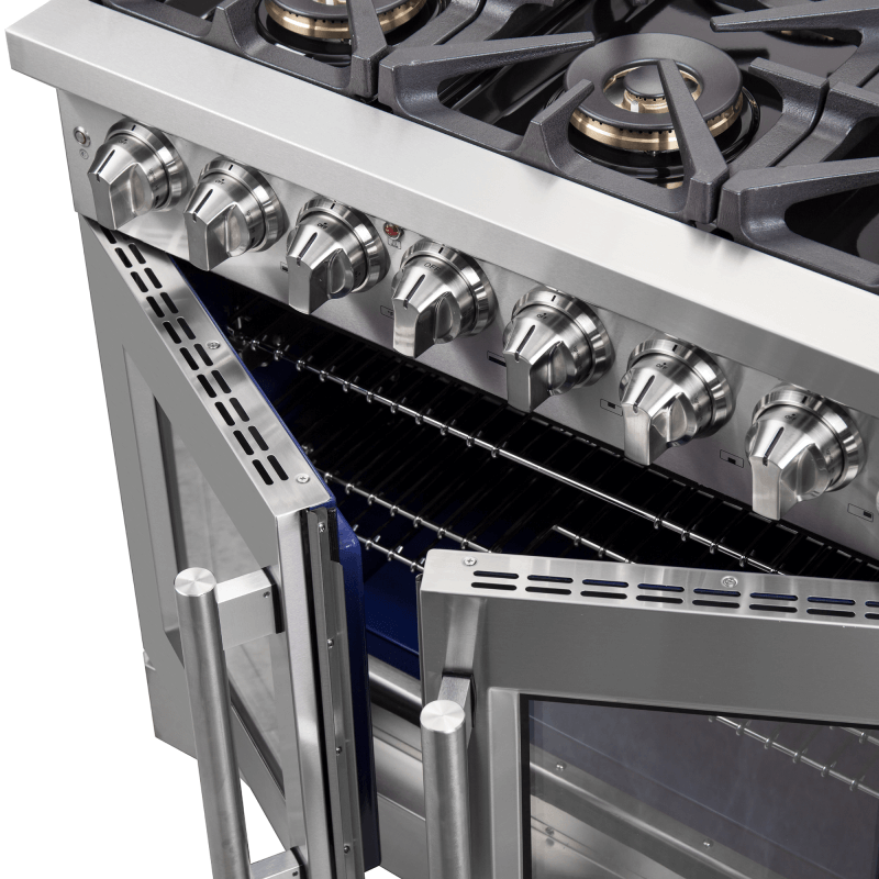 36″ Forno Capriasca Freestanding French Door Dual Fuel Range - FFSGS6387-36