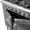 36″ Forno Capriasca Freestanding French Door Dual Fuel Range - FFSGS6387-36