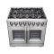 36″ Forno Capriasca Freestanding French Door Dual Fuel Range - FFSGS6387-36