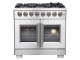 36″ Forno Capriasca Freestanding French Door Dual Fuel Range - FFSGS6387-36