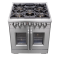 30″ Forno Capriasca Freestanding French Door Dual Fuel Range - FFSGS6387-30