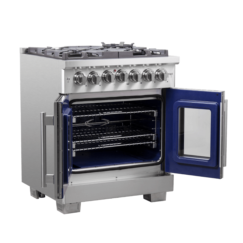 30″ Forno Capriasca Freestanding French Door Dual Fuel Range - FFSGS6387-30