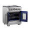 30″ Forno Capriasca Freestanding French Door Dual Fuel Range - FFSGS6387-30