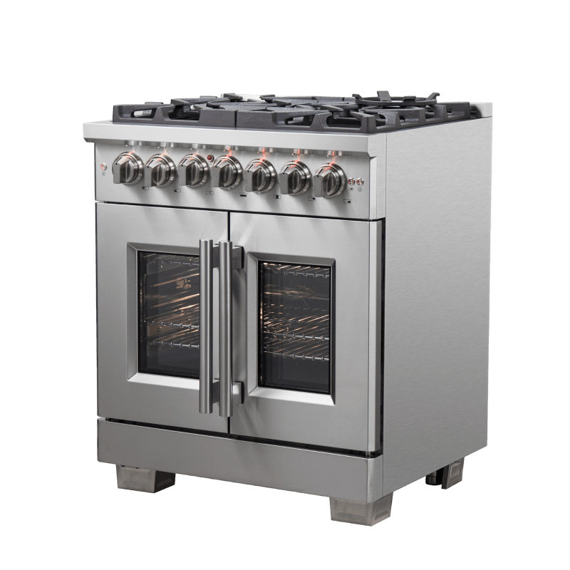 30″ Forno Capriasca Freestanding French Door Dual Fuel Range - FFSGS6387-30