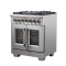 30″ Forno Capriasca Freestanding French Door Dual Fuel Range - FFSGS6387-30