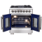 30″ Forno Capriasca Freestanding French Door Dual Fuel Range - FFSGS6387-30