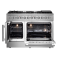 48" Forno Galiano French Door Dual Fuel Range with 6.58 Cu.Ft. Double Ovens in Stainless Steel - FFSGS6356-48