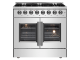 36" Forno Galiano French Door Dual Fuel Range with 5.36 Cu.Ft. True Convection Oven in Stainless Steel - FFSGS6356-36