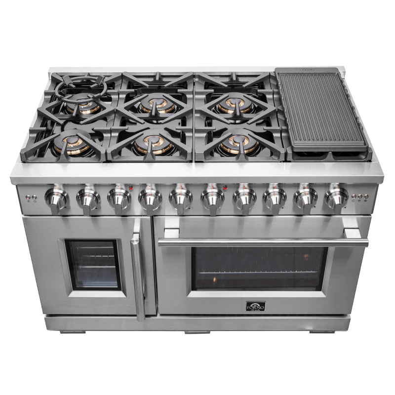 48″ Forno Capriasca Freestanding French Door Gas Range - FFSGS6460-48
