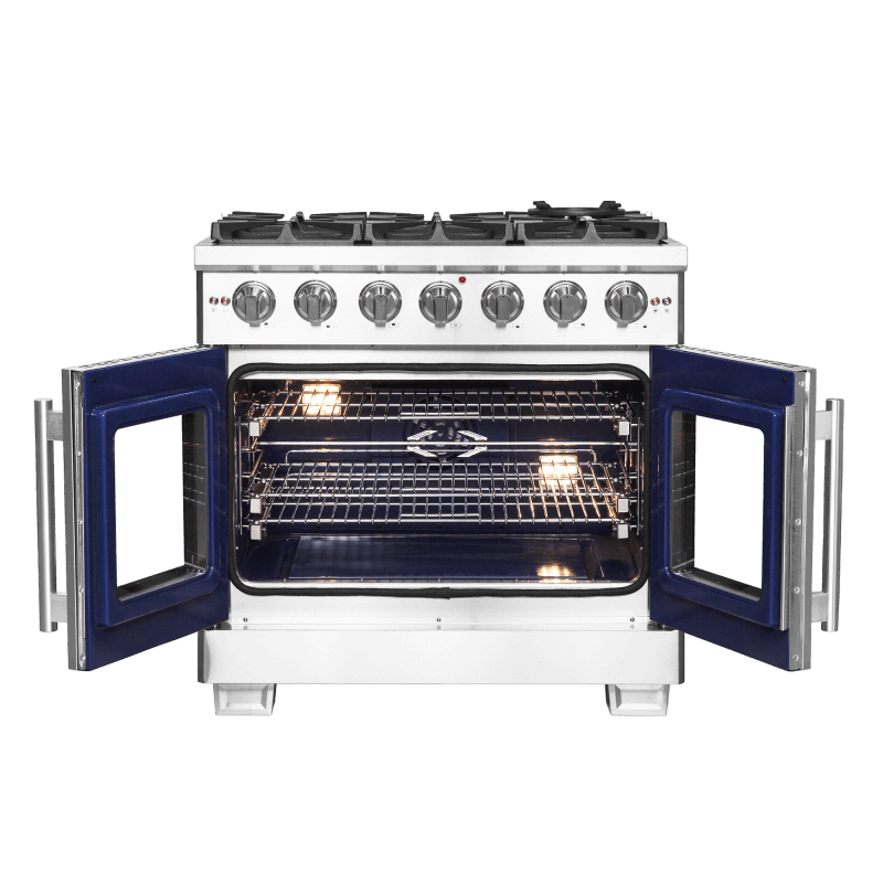 36″ Forno Capriasca Freestanding French Door Gas Range - FFSGS6460-36