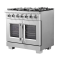 36″ Forno Capriasca Freestanding French Door Gas Range - FFSGS6460-36