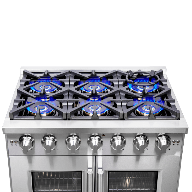 36″ Forno Capriasca Freestanding French Door Gas Range - FFSGS6460-36