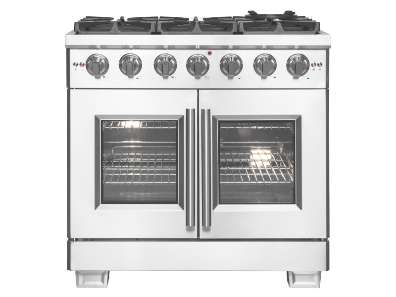 36″ Forno Capriasca Freestanding French Door Gas Range - FFSGS6460-36