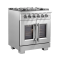 30″ Forno Capriasca Freestanding French Door Gas Range - FFSGS6460-30