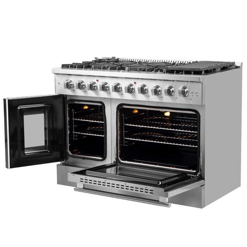 48″ Forno Galiano Freestanding French Door Gas Range - FFSGS6444-48