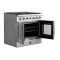 36″ Forno Galiano Freestanding French Door Gas Range - FFSGS6444-36