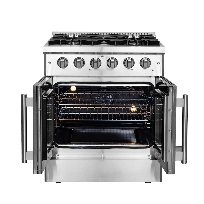 30″ Forno Galiano Freestanding French Door Gas Range - FFSGS6444-30