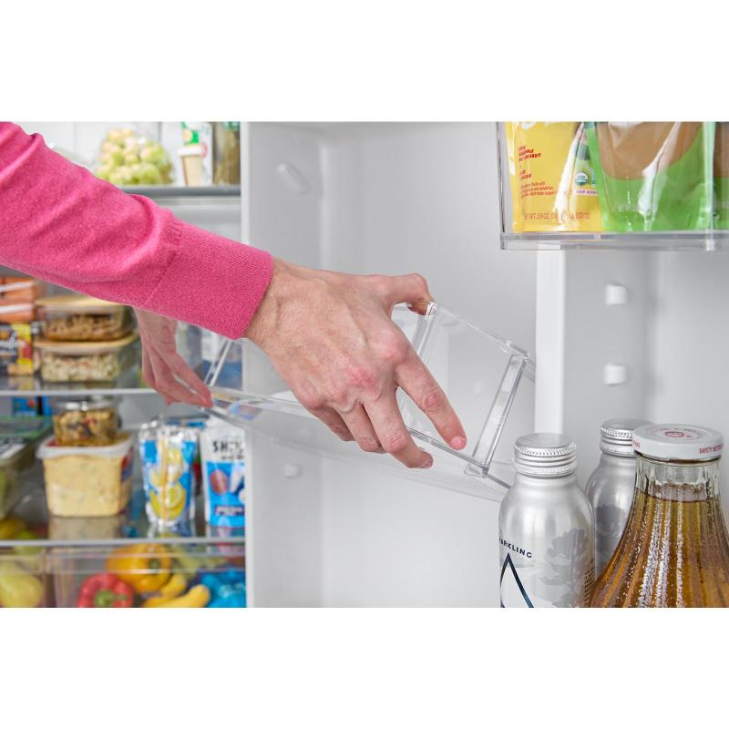 28" Whirlpool 14 Cu. Ft. Wide Top Freezer Refrigerator with Total Coverage Cooling - WRTX3314TB