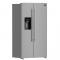 36" Forno 20 Cu. Ft. Salerno Side by Side Stainless Steel Refrigerator with Ice Maker - FFRBI1844-36SB