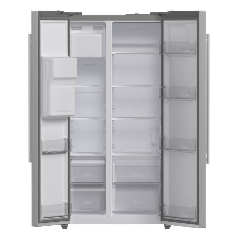 36" Forno 20 Cu. Ft. Salerno Side by Side Stainless Steel Refrigerator with Ice Maker - FFRBI1844-36SB