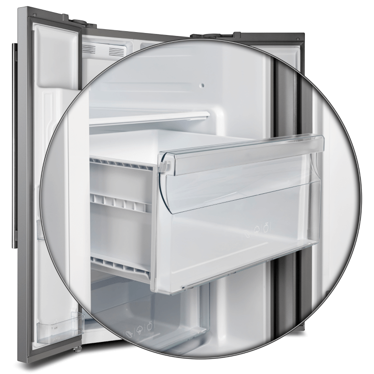 36" Forno 20 Cu. Ft. Salerno Side by Side Stainless Steel Refrigerator with Ice Maker - FFRBI1844-36SB
