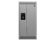 36" Forno 20 Cu. Ft. Salerno Side by Side Stainless Steel Refrigerator with Decorative Grill - FFRBI1844-40SG