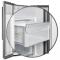 36" Forno 20 Cu. Ft. Salerno Side by Side Stainless Steel Refrigerator with Decorative Grill - FFRBI1844-40SG