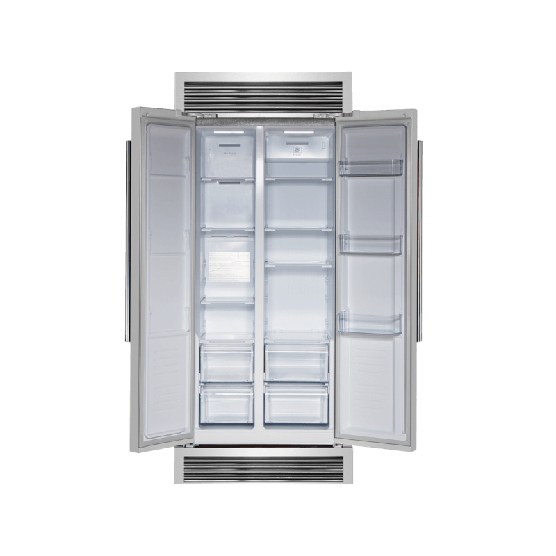 33" Forno 15.6 Cu.Ft. Salerno Side-by-Side Refrigerator - FFRBI1805-37SG
