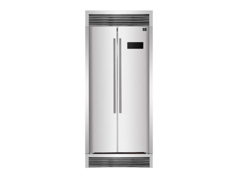 33" Forno 15.6 Cu.Ft. Salerno Side-by-Side Refrigerator - FFRBI1805-37SG
