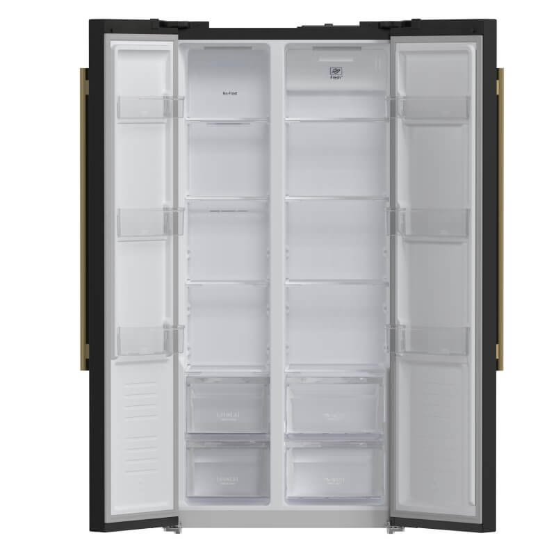 33" Forno 15.6 Cu.Ft. Salerno Espresso Side-by-Side Refrigerator - FFRBI1805-33BLK