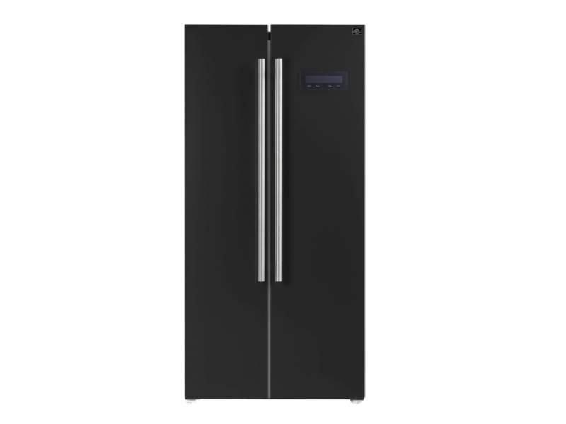 33" Forno 15.6 Cu.Ft. Salerno Espresso Side-by-Side Refrigerator - FFRBI1805-33BLK