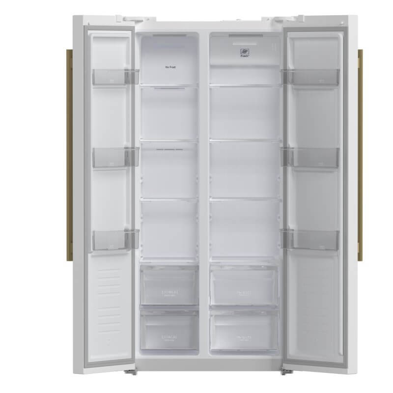 33" Forno 15.6 Cu.Ft. Salerno Espresso Side-by-Side Refrigerator - FFRBI1805-33WHT