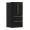 36" Forno 19.2 Cu. Ft. Moena Espresso French Door Refrigerator - FFRBI1820-36BLK