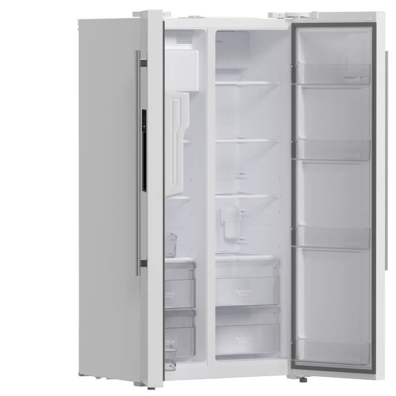 36" Forno 20 Cu. Ft. Salerno Espresso White Side-by-Side Refrigerator - FFRBI1844-36WHT