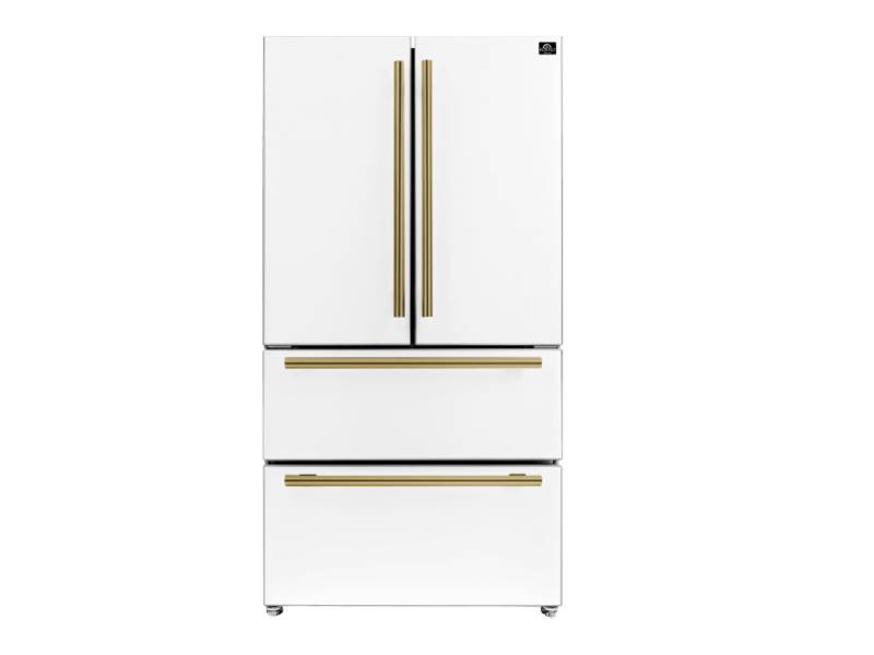 36" Forno 19.2 Cu. Ft. Espresso Moena French Door Refrigerator - FFRBI1820-36WHT