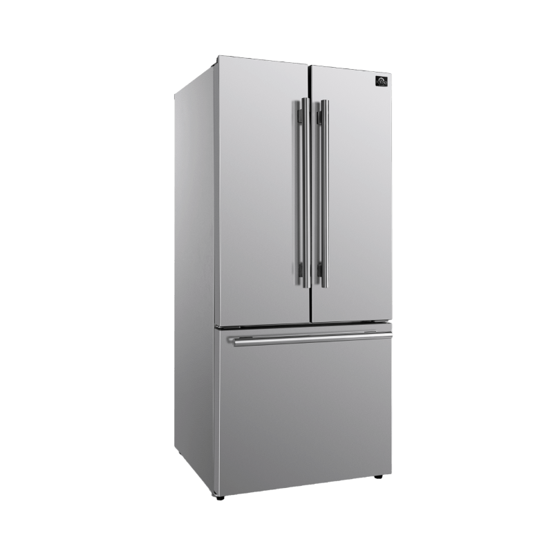 30" Forno 17.5 Cu. Ft. Gallipoli French Door Refrigerator - FFFFD1974-31SB