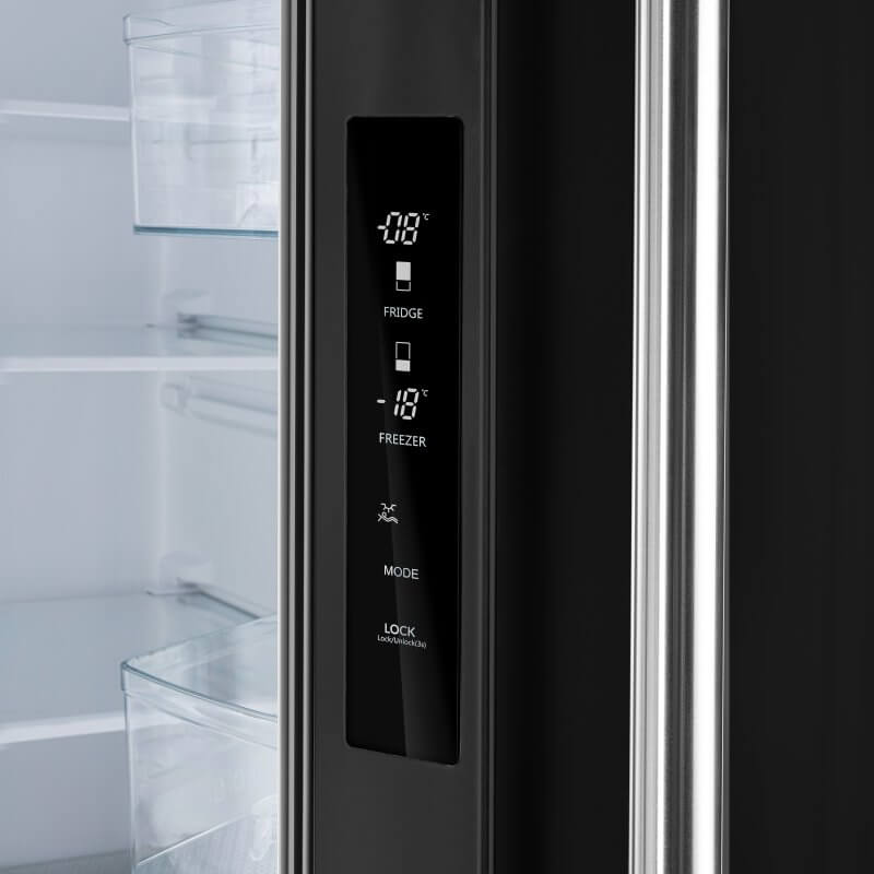 30" Forno 17.5 Cu. Ft. Espresso Gallipoli French Door Refrigerator - FFFFD1974-31BLK