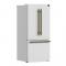 30" Forno 17.5 Cu. Ft. Espresso Gallipoli French Door Refrigerator - FFFFD1974-31WHT