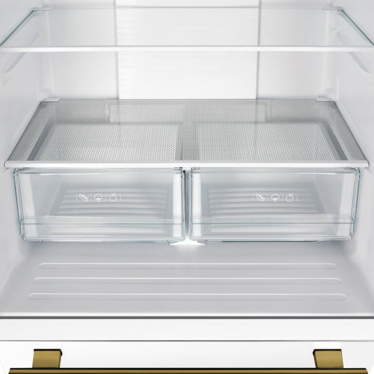 30" Forno 17.5 Cu. Ft. Espresso Gallipoli French Door Refrigerator - FFFFD1974-31WHT