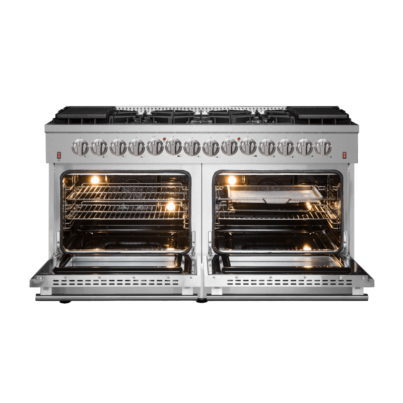 60" Forno 8.64 Cu. Ft. Galiano Dual Fuel Range in Stainless Steel - FFSGS6156-60