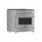 36" Forno 5.36 Cu. Ft. Galiano Convection Oven Gas Range in Stainless Steel - FFSGS6244-36
