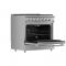 36" Forno 5.36 Cu. Ft. Galiano Convection Oven Gas Range in Stainless Steel - FFSGS6244-36