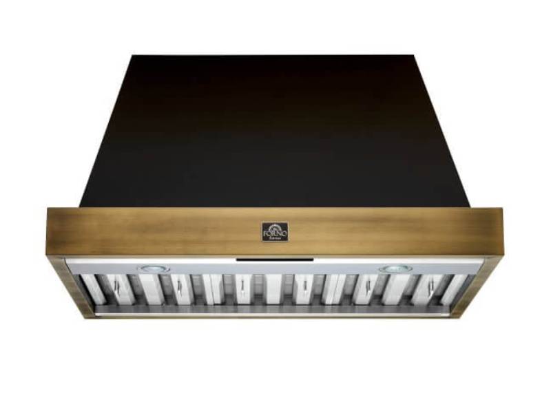 36" Forno Vittorio Wall Mount Range Hood in Black - FRHWM5078-36BLK