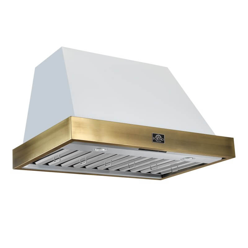 36" Forno Vittorio Wall Mount Range Hood in White - FRHWM5078-36WHT
